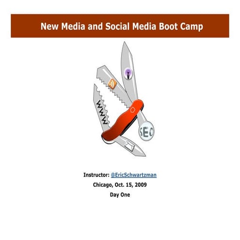 Chicago Social Media Training Oct 2009