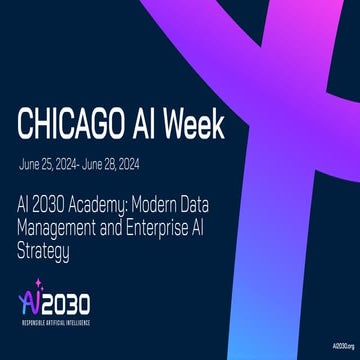 AI 2030 Academy: Modern Data Management and Enterprise AI Strategy