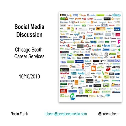 Chicago Booth Career Services: Social Media Discussion