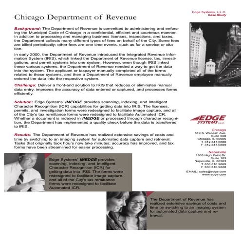 Chicago Case Studies