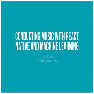 Conducting music with react native and machine learning