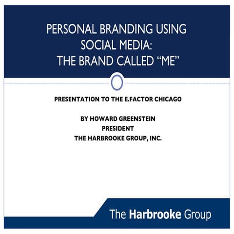 Chicago Efactor - Personal Branding