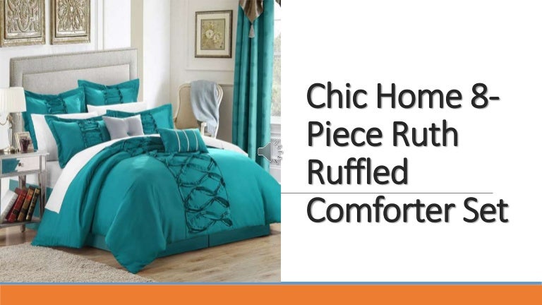 Chic Home 8 Piece Ruth Ruffled Comforter Set