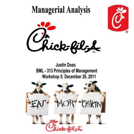 Chick fil-a managerial analysis presentation