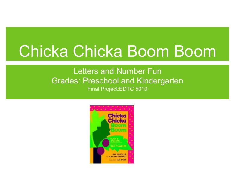 Chicka Chicka Boom Boom Song Original Lyrics