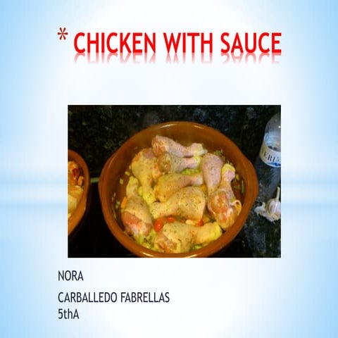 Chicken with sauce