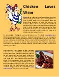Chicken loves wine