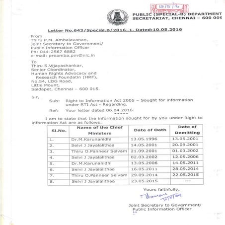 Chief ministers' date of oath