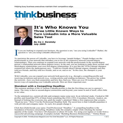 Chiefstoryteller thinkbusiness 2009_07_linked_in