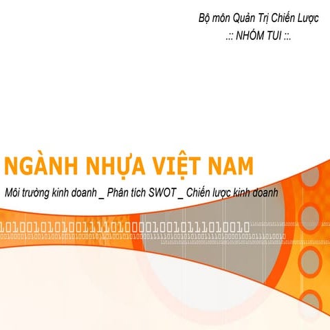 [Quản trị chiến lược] SWOT ngành nhựa VN