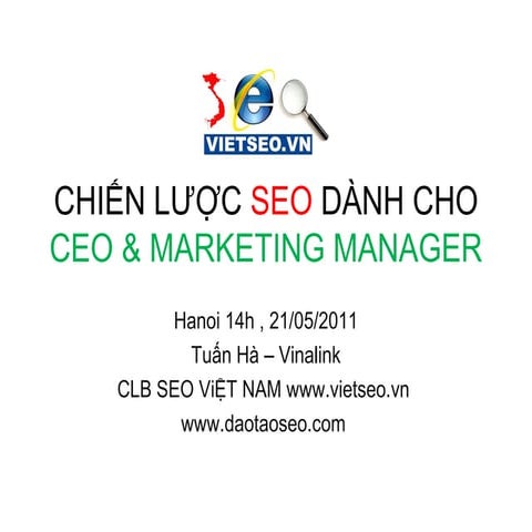 Chiến lược Seo - Seo strategy - Seo tổng thể