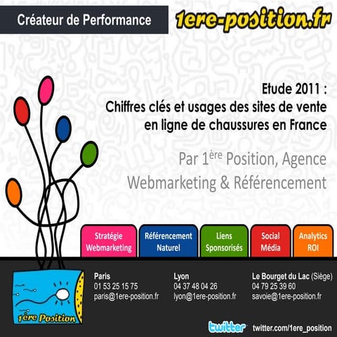 Chiffres clés et usages des sites vente de chaussures en ligne france 2011