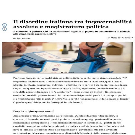 Chi ha trasformato l’appello al popolo in una mozione di sfiducia alla democr...