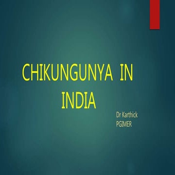 Chikungunya in india