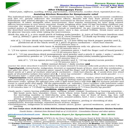 Chickungunya Fever Supportive Kitchen Remedies - Symptomatic Relief