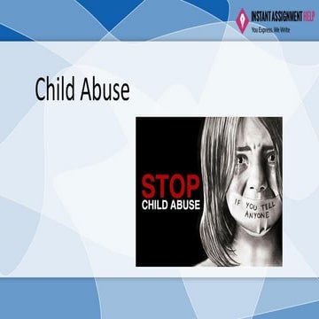 Sample Report on Child Abuse