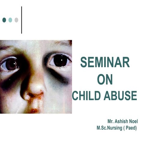 Child abuse ppt