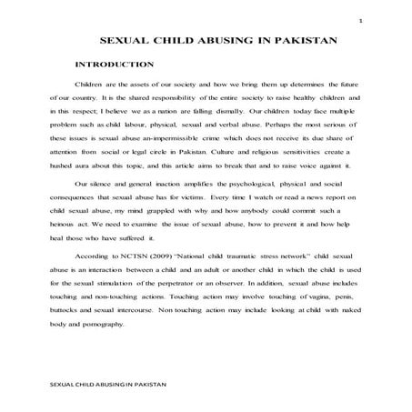 sexual child abusing