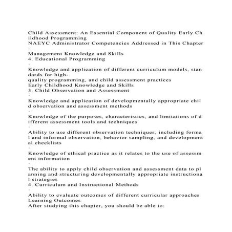 Child Assessment An Essential Component of Quality Early Childhoo.docx