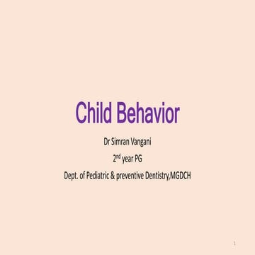 Pedodontic treatment triangle | PPTX