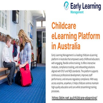 Transforming Early Education with a Childcare eLearning Platform in ...