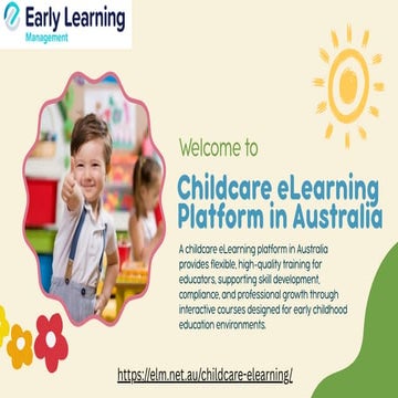 Transforming Early Education with a Childcare eLearning Platform in ...