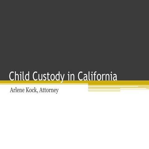 Child Custody in California
