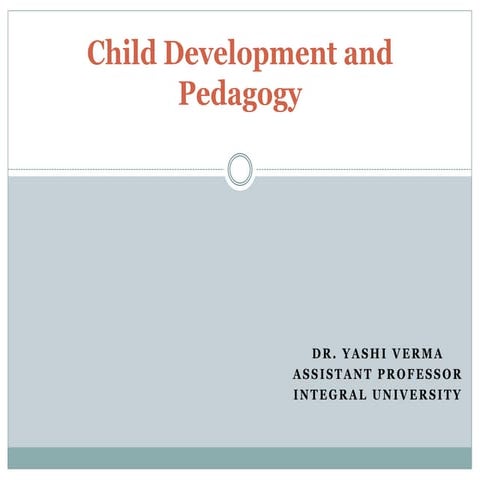 Child development and pedagogy(CTET)