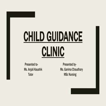 CHILD GUIDANCE CLINIC in pedaitrics.pptx