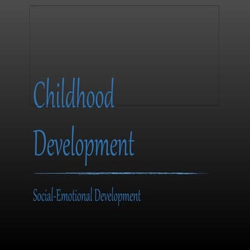 Childhood development 2