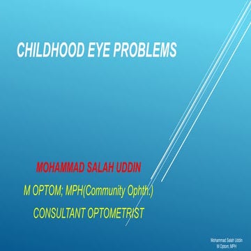 Childhood Eye Problems.pptx