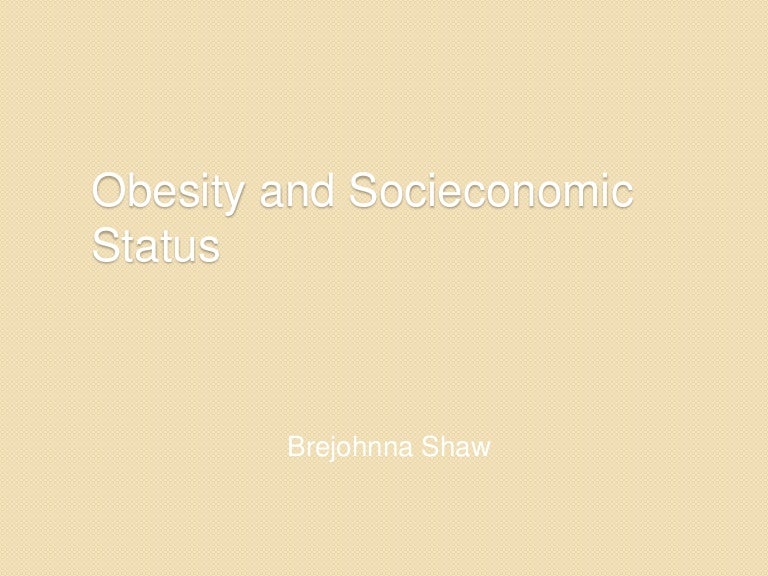 Childhood obesity and socioeconomic status