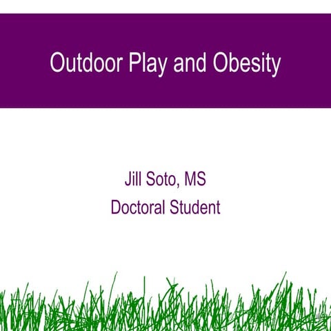 Childhood obesity power point with narration