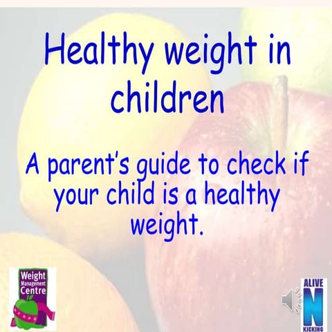 Childhood obesity - Short presentation