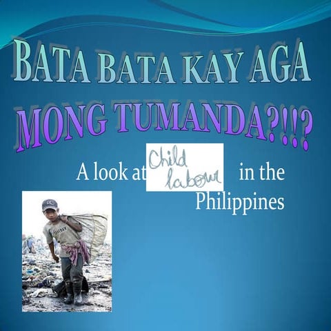 Child labor in the philippines