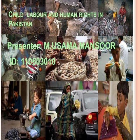 Child labour and human rights in Pakistan | PPTX
