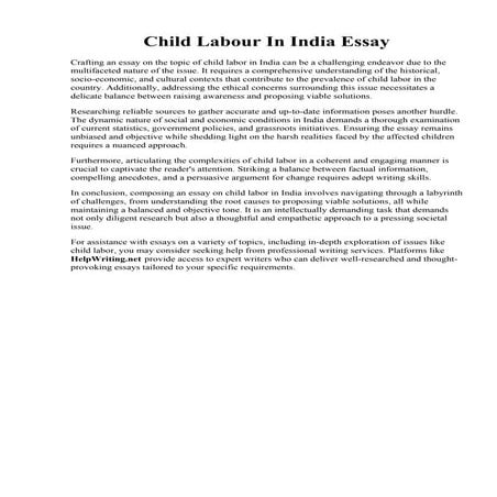 Child Labour In India Essay.pdf