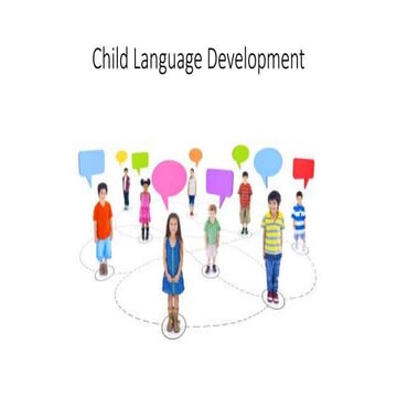 Child language development