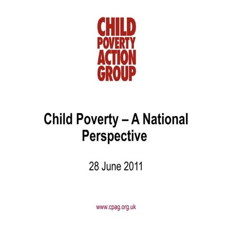 Child Poverty – A National Perspective