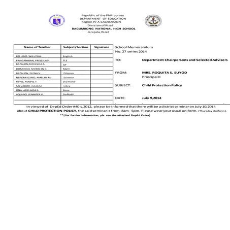 Child protection policy