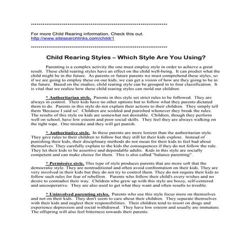 CHILD REARING PRACTICES.pptx