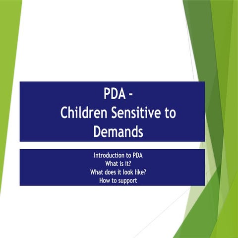 Children-Sensitive-to-Demands-PDA power point | PPTX