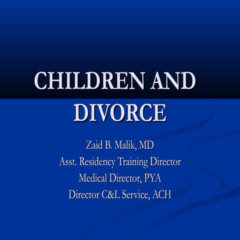 Children and divorce