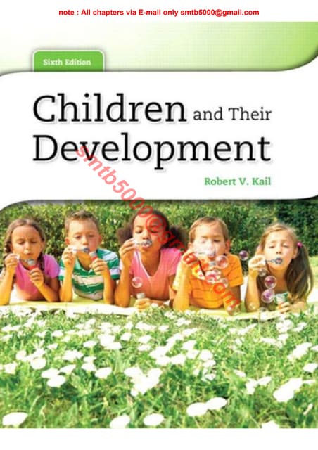 Children and Their Development 6th Edition by Kail Test Bank.pdf