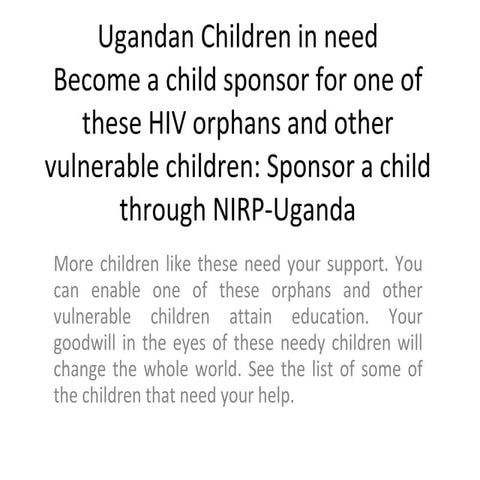 Children in need | PPT