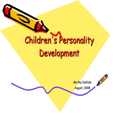 Children´S Personality Development