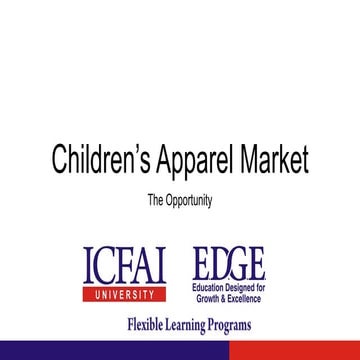 Children's Apparel Market - The Opportunity