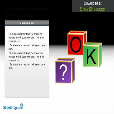 Childrens building blocks