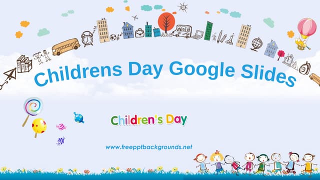 Childrens Day Template for power point presentation.pptx