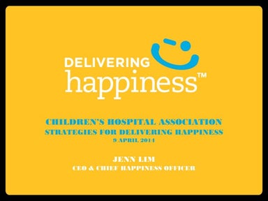 Childrens hospital association jenn lim delivering happiness